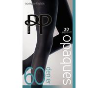 Pretty Polly Womens 60d 3d Premium Opaques Tights, Black (Black Black), S-M UK