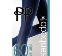 Pretty Polly Women's 60D 3D Premium Opaques Matt Fein 60 DEN 3 Tights, Blue (Navy Navy), Medium (Manufacturer Size:SM)