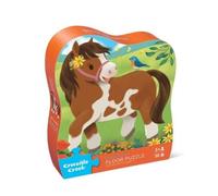 Crocodile Creek - Pretty Ponies - 36-Piece Jigsaw Floor Puzzle with Heavy-Duty Shaped Box for Storage, Large 20" x 27" Completed Size, Designed for Kids Ages 3 Years and up