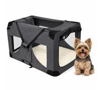 Pretty Pooch Foldable Portable Dog Kennel For Pets Extra Small, Steel Frame, 600D Oxford Fabric, Indoor & Outdoor for Home, Car, Caravan, Camping with Washable Bed & Pop Up Bowl (Extra Small)
