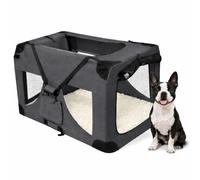 Pretty Pooch Foldable Portable Dog Kennel For Pets Medium, Steel Frame, 600D Oxford Fabric, Indoor & Outdoor for Home, Car, Caravan, Camping with Washable Bed & Pop Up Bowl (Medium)