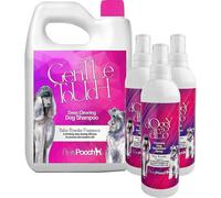 Pretty Pooch Gentle Touch Dog Shampoo (2 Litres) & Dog Deodoriser Spray (3 Pack Of 250Ml)