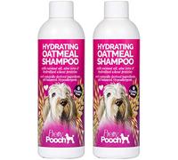 Pretty Pooch Hydrating Oatmeal Shampoo - Moisturises, Cleans & Soothes Sensitive & Dry Skin - For all Breeds and Coat Types - Hypoallergenic, & Fragrance Free (2 x 250ml)