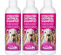 Pretty Pooch Hydrating Oatmeal Shampoo - Moisturises, Cleans & Soothes Sensitive & Dry Skin - For all Breeds and Coat Types - Hypoallergenic, & Fragrance Free (3 x 250ml)