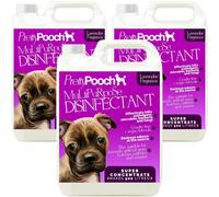 Pretty Pooch Multipurpose Disinfectant - Cleaner, Sanitiser, Deodoriser - Concentrated Formula - Lavender 5L X3