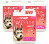 Pretty Pooch Multipurpose Disinfectant - Cleaner, Sanitiser, Deodoriser - Concentrated Formula - Peach 5L X3