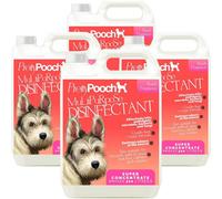 Pretty Pooch Multipurpose Disinfectant - Cleaner, Sanitiser, Deodoriser - Concentrated Formula - Peach 5L X4
