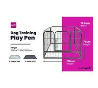 Pretty Pooch Whelping Pen With Tray And Cushion, Puppy or Dog Play Crate Cage Large