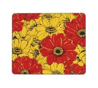 (Pretty Poppy Flowers) Printed Mousepad 10 x 12 inch, Waterproof Non-Slip Mouse-Pad Rubber Base for Laptop Desktop Mat for Home Office Desk Decor