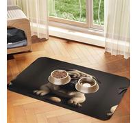Pretty Pug Print Pet Absorbent Leather Tablecloth Perfect for Dogs, Cats, and Other Pets