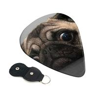 Pretty Pug Printed Guitar pick Guitar Plectrums for Acoustic Guitar Electric Guitar Bass Guitar - Guitar Accessories - 6 Pack 0.96mm