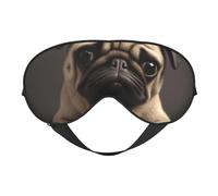 Pretty Pug Printing Sleep Mask for Women Men Double-Sided Print Soft Silk Eye Masks Eye Sleep Shade Cover