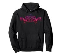 Pretty Rainbow Pentacle design Pagan Wiccan Cheeky Witch Pullover Hoodie
