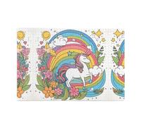 Pretty rainbows and unicorns 1000 Piece Puzzle With Stylish Prints That Stimulates Creativity Concentration And Hands On Skills