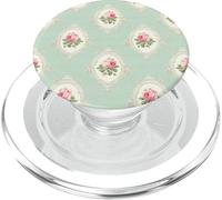 Pretty Rose Coastal Grandmillenial Floral Nantucket Summer PopSockets PopGrip for MagSafe