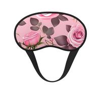 Pretty Roses Sleep Mask for Side Sleepers: Blackout Eye Masks for Sleeping - Soft Breathable Soft Eye Shade Cover for Travel - Adjustable Night Blindfold for Men Women Gifts