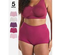 Pretty Secrets 5 Pack Comfort Shorts Pink Multi-Coloured 16/18