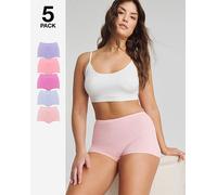 Pretty Secrets 5 Pack Comfort Shorts Pink Multi-Coloured 28/30