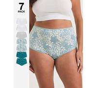 Pretty Secrets 7 Pack Full Fit Brief Daisy Print 16/18