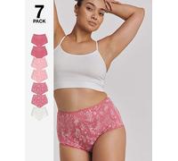 Pretty Secrets 7 Pack Full Fit Brief Shell Print 16/18