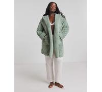 Pretty Secrets Oversized Fleece Cardigan Sage 16/18