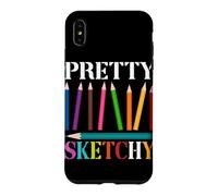 Pretty Sketchy Art Lover Colored Pencils Artist Case for iPhone XS Max