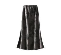 Pretty Skirt For Women Die Dye Print Satin Long Skirt Female Elegant High Waist Bodycon Fashion Skirts Xl Darkgrey