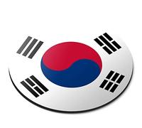 Pretty South Korea East Asia - Flexible Round 5mm Rubber Mouse Mat Pad Office Home Novelty Printed Desk Accessory 9145
