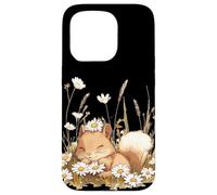 Pretty Squirrel with Daisy Flower Costume for Daisies Fans Case for iPhone 15 Pro