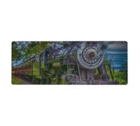 Pretty Steam Train,Mouse Pad Large Desk Pad Computer Keyboard Mouse Mat With Non Slip Rubber Base 30 x 80 cm
