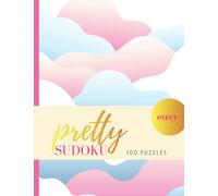 Pretty Sudoku - Easy - 100 Puzzles: Puzzle Book for Adults - Large Print - Cloud & Pastel Background (Large Print Sudoku)