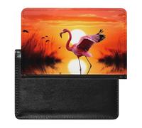 Pretty Sunset Flamingo Passport Cover Protector Rfid Blocking Passport Holder Id Card Holder Secure Travel Wallet Organizer for Passport Tickets Credit Cards, style, One Size