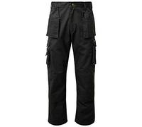 Pretty T Things Classic Cargo Combat Men's TUFF Stuff Work Trouser Tough Knee PAD Heavy Duty Work Trouser Black (Waist 44" (Long 32.5" Leg), Black)