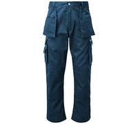 Pretty T Things Classic Cargo Combat Men's TUFF Stuff Work Trouser Tough Knee PAD Heavy Duty Work Trouser Navy (Waist 30" (Long 32.5" Leg), Navy)