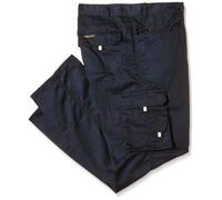 Pretty T Things Classic Cargo Combat TUFF Stuff Work Trouser Tough Knee PAD Trousers Heavy Duty in Attractive Colors Navy, Black and Grey (Navy, Waist 28" (Long 32.5" Leg))