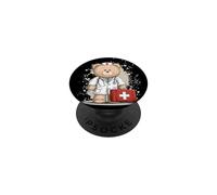 Pretty Teddy Doc Costume for Hospital and Bears Lovers PopSockets Adhesive PopGrip