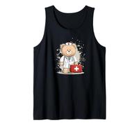 Pretty Teddy Doc Costume for Hospital and Bears Lovers Tank Top