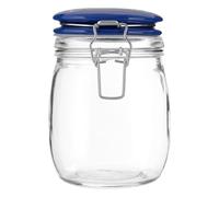 Pretty Things Glass Storage Jar Ceramic Blue Lid, 750 ml