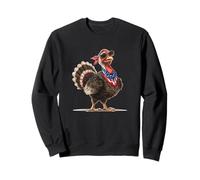 Pretty Turkey with Bold Sunglasses for Boys and Girls Sweatshirt