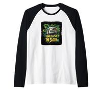 Pretty Unleash the Sloth Speech Costume Raglan Baseball Tee