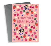 Pretty Valentine's Day Card - Fruit - Love You Berry Much