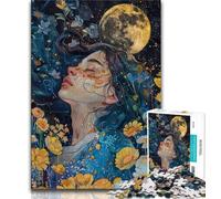 Pretty Woman 1000 Pieces Jigsaw Puzzles for Adults And Teens,Stress Reliever Difficult Challenge Enhance Love between Couples 50x75cm