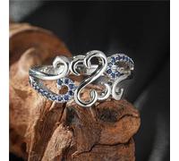 Pretty Women Wedding Party Jewelry Cubic Zircon 925 Silver Ring Sz 6-10-10-Style 6