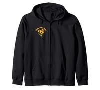 Pretty Women's Faith Over Fear Sunflowers Cross Joshua 1:9 Zip Hoodie