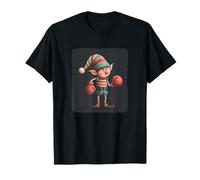 Pretty Xmas Elf in Box Arena Costume for Boxing Christmas T-Shirt