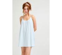 Pretty You London Women's Cotton Modal Swing Chemise in Sky Blue - UK 20 - Sky Blue