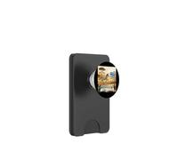Pretty Zebra with Botswana Colors and Nature Graphic PopSockets PopWallet for MagSafe