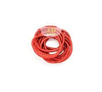 PrettyBoutique Set of 12 4mm Thick Glitter Endless Snag Free Hair Elastics Bobbles Bands Ponios (Red)