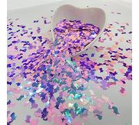 PrettyG 10 Grams/Pack - Pearl Iridescent Dinosaur Shape Glitter Sequins - Festival Rave Beauty Makeup Face Body Nail Craft Art Decoration (Mixes Colors)