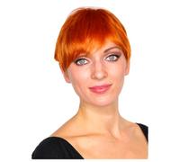Prettyland Orange Short Wig Unisex Women's Men's layered Straight Summer Pixie Cut Hairstyle C643